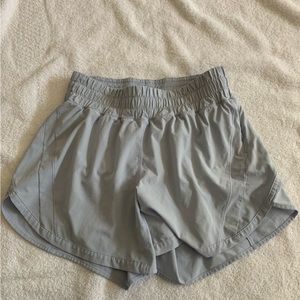 Lavender color Track That Lululemon shorts for sale, size 8 
5” inseam